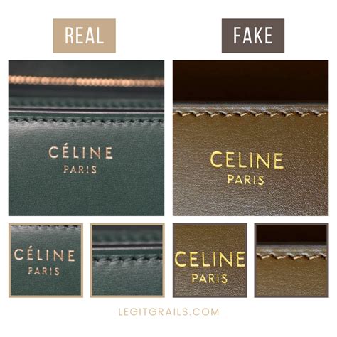 celine box bag fake|how to check celine bag.